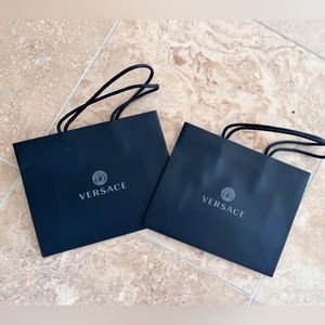 Versace bundle of 2 paper bags 10*8*4